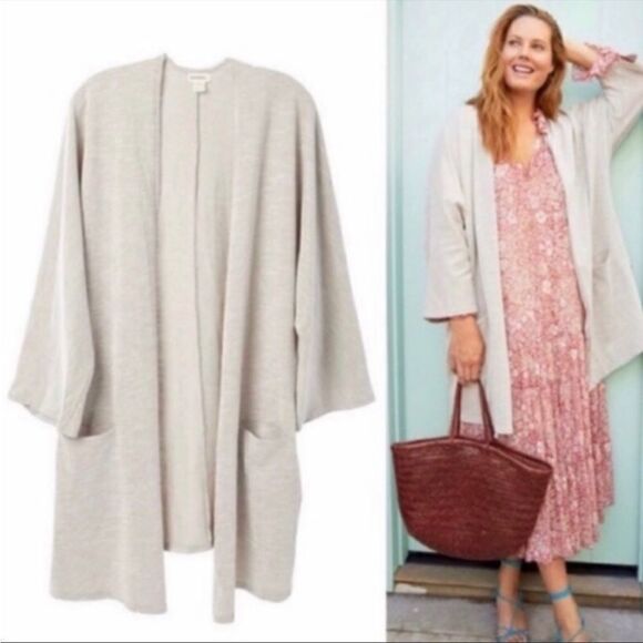 DONNI. Ribbed Sweater Coat, One Size Fits All - Picture 3 of 13